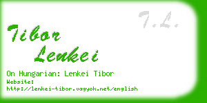 tibor lenkei business card